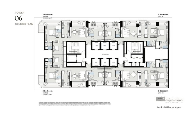 Cluster Plan of Tower 62